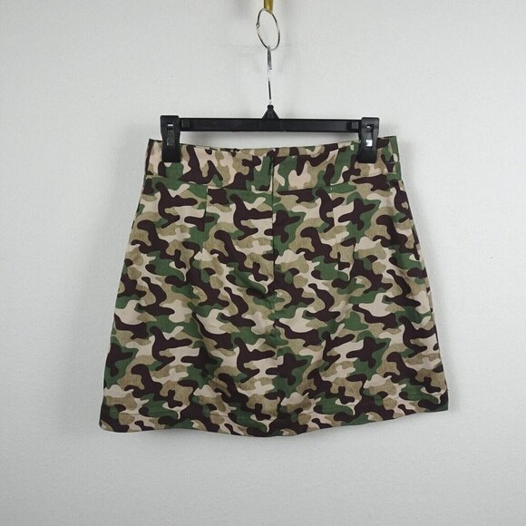New ZARA Camo Printed Skort Skirt Shorts Camouflage Golf Hiking Active Casual S - Picture 5 of 13